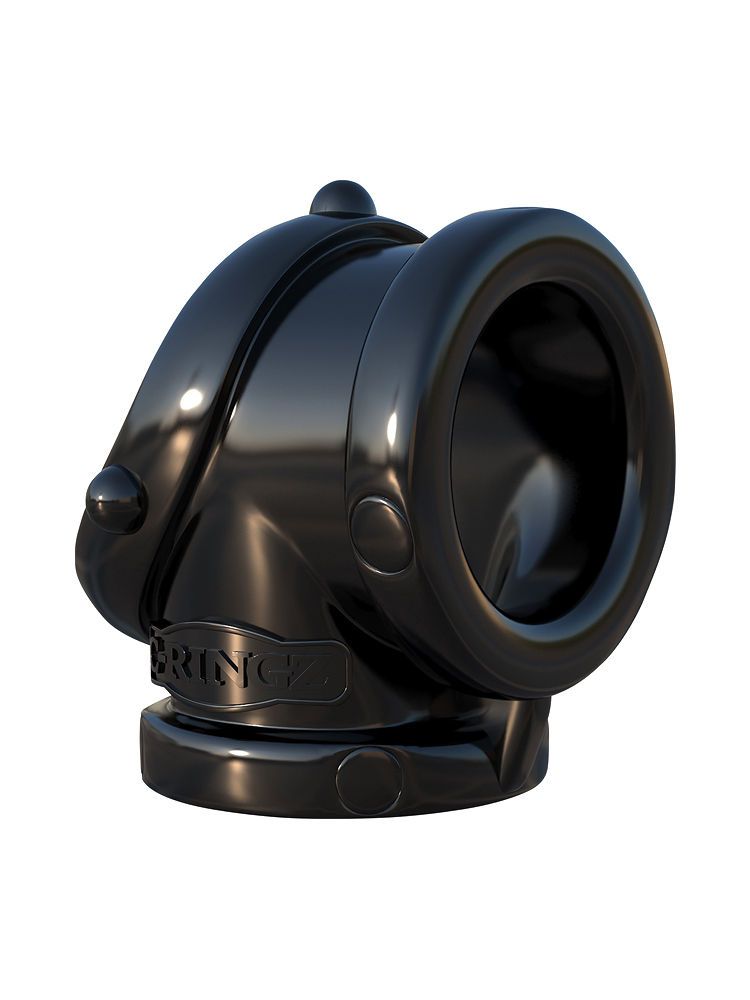 C-Ringz Rock Hard Cock Pipe: Penisring mit Hodenring, schwarz