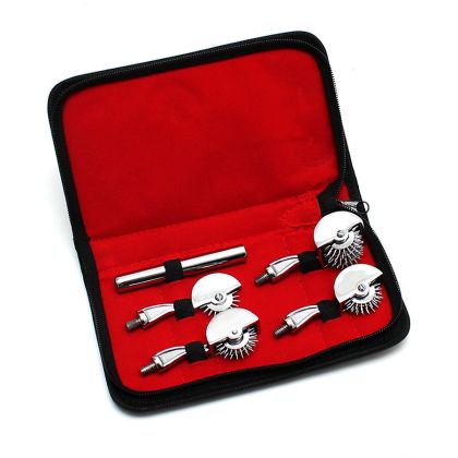 Pinwheel Set: Edelstahl-Nervenrad-Set, silber Pinwheel Set: Edelstahl-Nervenrad-Set, silber