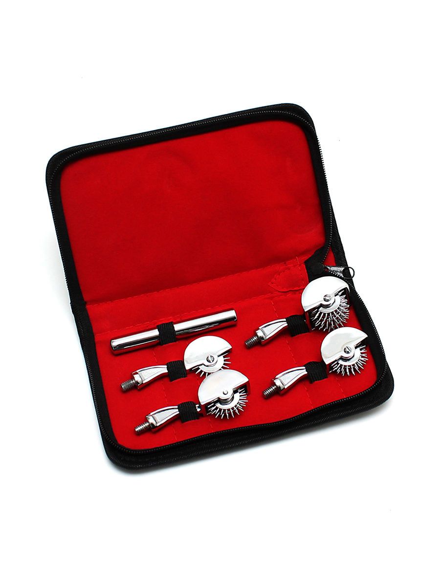 Pinwheel Set: Edelstahl-Nervenrad-Set, silber