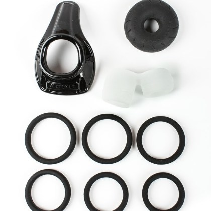 Perfect Fit Collections Premium C-Rings: Penisringe-Set, schwarz/transparent Perfect Fit Collections Premium C-Rings: Penisringe-Set, schwarz/transparent