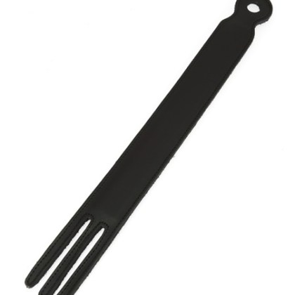 Leder-Klatsche gegabelt, schwarz Leder-Klatsche gegabelt, schwarz