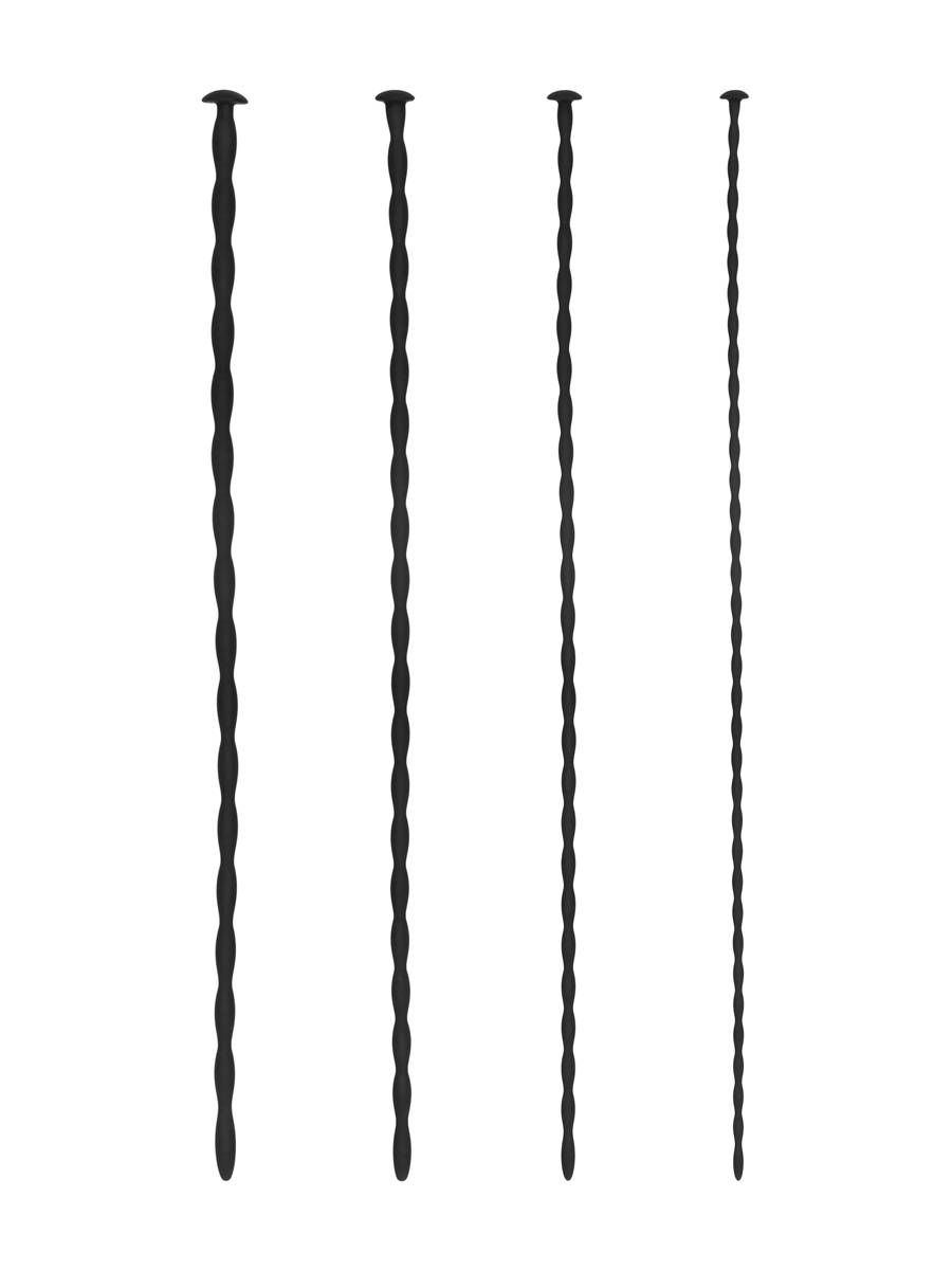 Ouch! Silicone Spiral Screw Beginner: Dilator-Set 4-teilig, schwarz