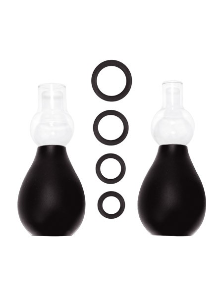 Ouch! Nippelsauger-Set, schwarz