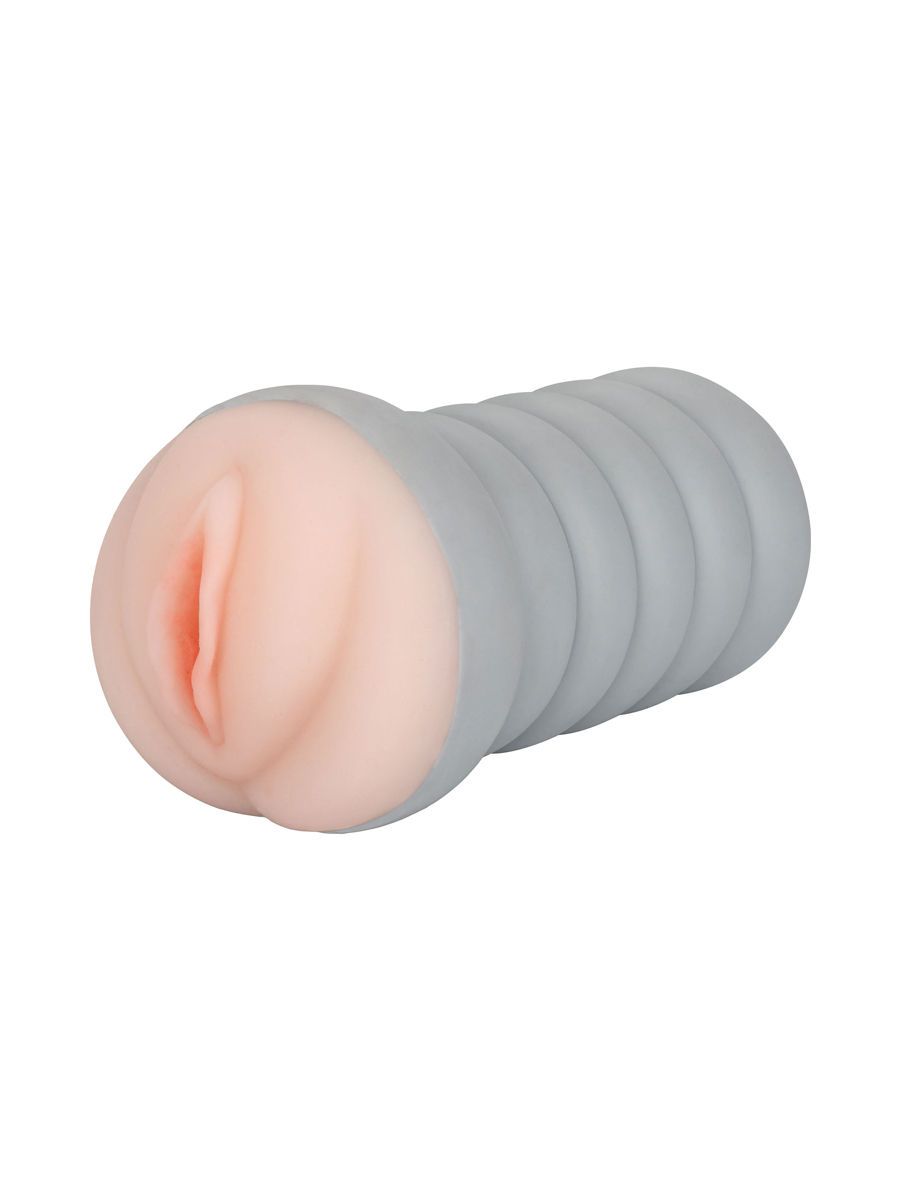 Ribbed Gripper Tight Pussy: Masturbator, grau/haut