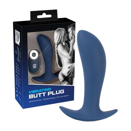 Vibrating Butt Plug: Vibro P-Punkt-Plug, blau Vibrating Butt Plug: Vibro P-Punkt-Plug, blau