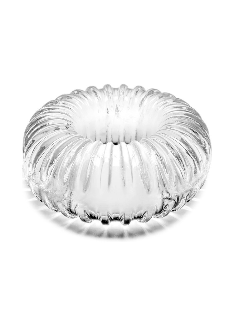 Perfect Fit Ribbed Ring: Penisring, transparent