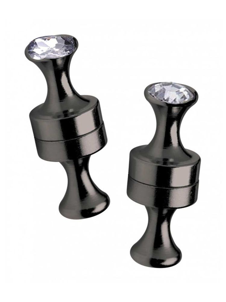 Black Label Black Line Magnetic Power Pins: Magnet-Nippelklemmen, schwarz
