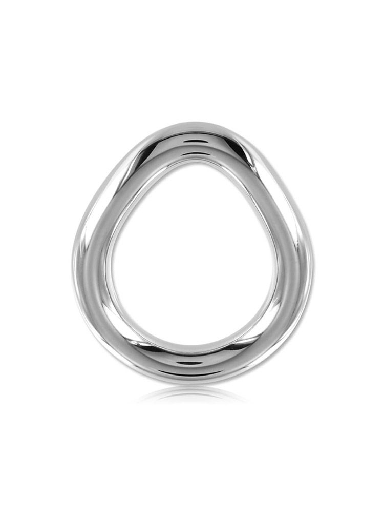 Black Label Stainless Steel Flared Cock Ring: Edelstahl-Penisring (36mm)