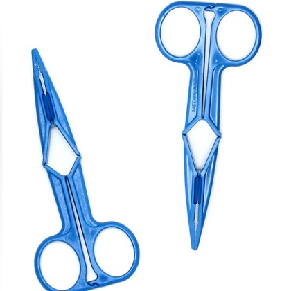 Scheren-Nippelklemmen, blau Scheren-Nippelklemmen, blau