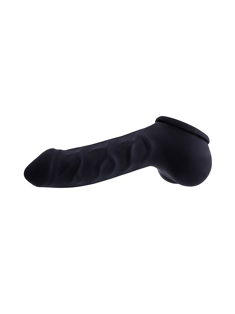 Toylie Carlos: Latex-Penis-Hodenhülle, schwarz