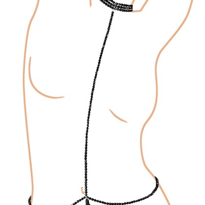 Schmuckketten-Harness, schwarz Schmuckketten-Harness, schwarz