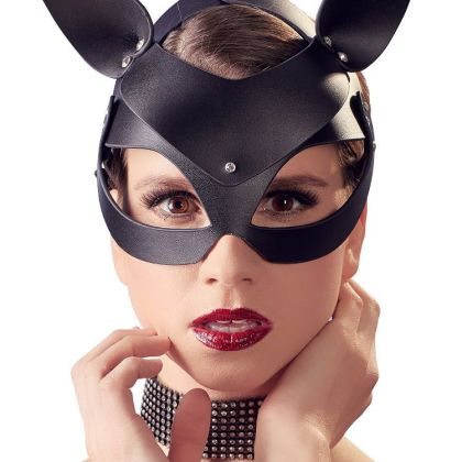 Bad Kitty Catmask Strass: Kopfmaske Katze, schwarz Bad Kitty Catmask Strass: Kopfmaske Katze, schwarz