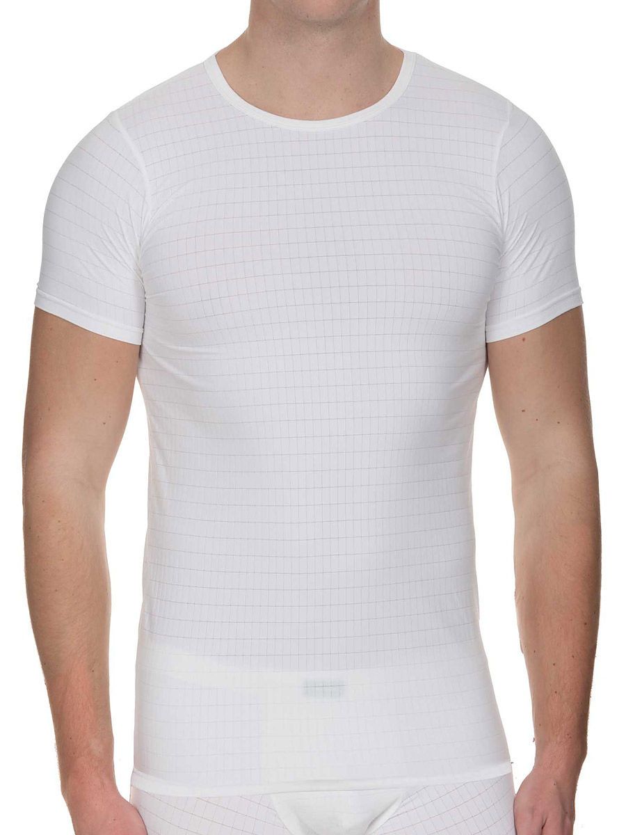 Bruno Banani Check Line 2.0: T-Shirt, weiß (M)