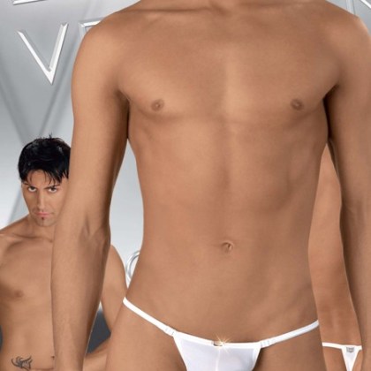 Eros Veneziani Luca: Clickstring, weiß (M/L) Eros Veneziani Luca: Clickstring, weiß (M/L)