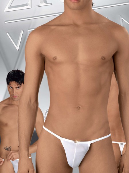 Eros Veneziani Luca: Clickstring, weiß (S/M)