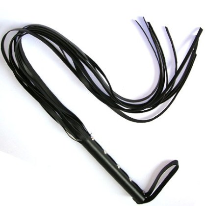 Lederpeitsche mit 8 Riemen (L), schwarz Lederpeitsche mit 8 Riemen (L), schwarz