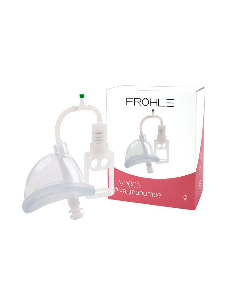Fröhle: VP003 Vagina-Pumpenset Solo Extreme, glasklar