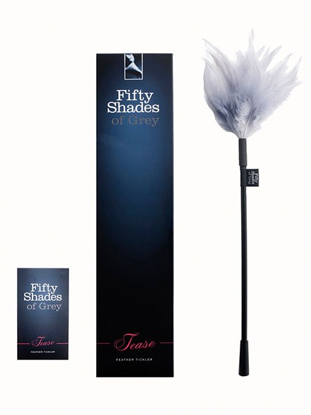 Fifty Shades of Grey: Tease Federstab, schwarz/grau