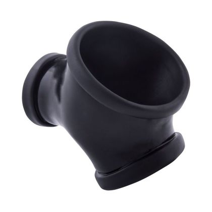 Toylie Gil: Latex-Penishülle mit Penis-/Hodenring, schwarz Toylie Gil: Latex-Penishülle mit Penis-/Hodenring, schwarz