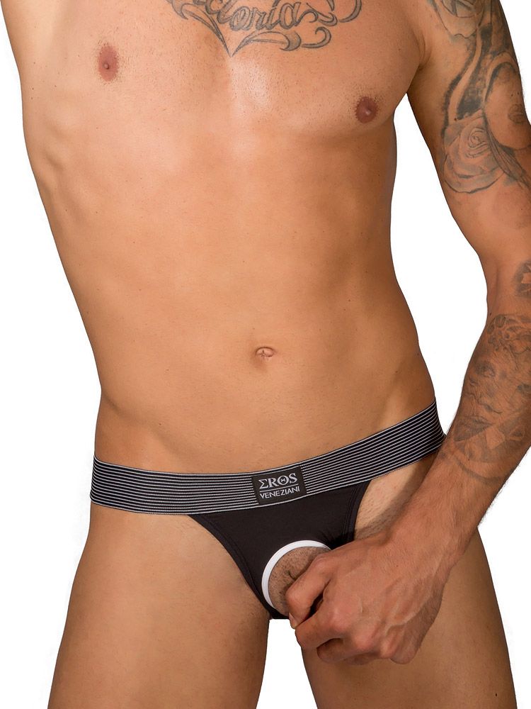 Eros Veneziani Cool Boy: Ouvertstring, schwarz (S/M)