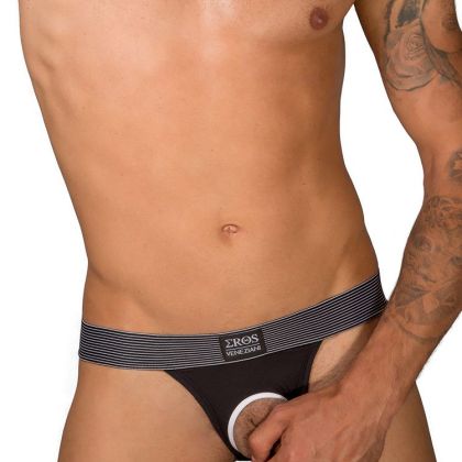 Eros Veneziani Cool Boy: Ouvertstring, schwarz (S/M) Eros Veneziani Cool Boy: Ouvertstring, schwarz (S/M)