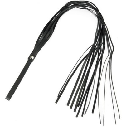 Lederpeitsche mit 14 Riemen, schwarz Lederpeitsche mit 14 Riemen, schwarz