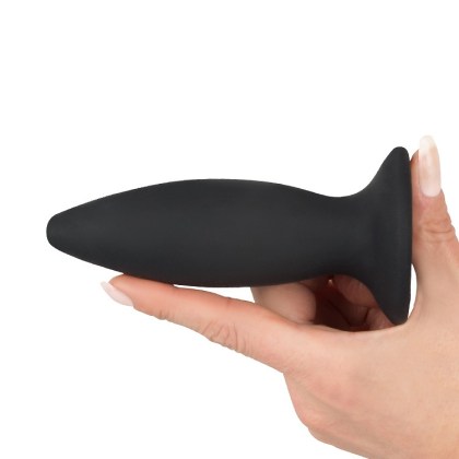 Black Velvets Recharge Plug M: Vibro-Analplug, schwarz Black Velvets Recharge Plug M: Vibro-Analplug, schwarz