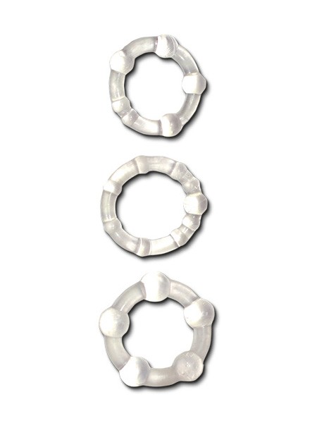 Get Hard: Penisringe-Set, clear