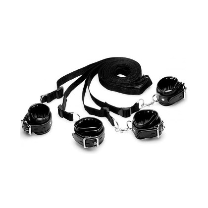 Strict Bed Restraint Kit: Bettfessel-Set, schwarz Strict Bed Restraint Kit: Bettfessel-Set, schwarz