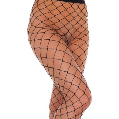 Netzstrumpfhose, schwarz (One Size) Netzstrumpfhose, schwarz (One Size)