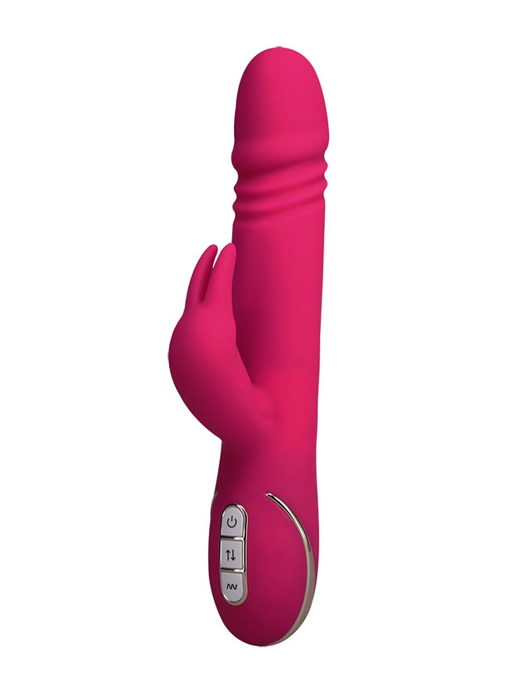 Vibe Couture Rabbit Skater: Bunny-Vibrator mit Stoßfunktion, pink