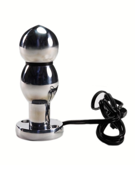 Elektro-Sex: Analplug Doppelkugel, bipolar