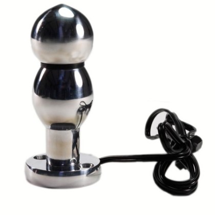 Elektro-Sex: Analplug Doppelkugel, bipolar Elektro-Sex: Analplug Doppelkugel, bipolar