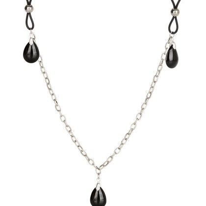 Nipple Chain Jewelry: Nippelschlaufen mit Kette, schwarz Nipple Chain Jewelry: Nippelschlaufen mit Kette, schwarz