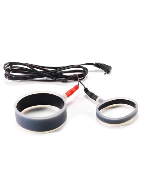 Elektro-Sex: Penisringe-Set (flach), unipolar