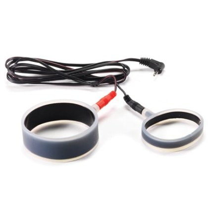 Elektro-Sex: Penisringe-Set (flach), unipolar Elektro-Sex: Penisringe-Set (flach), unipolar