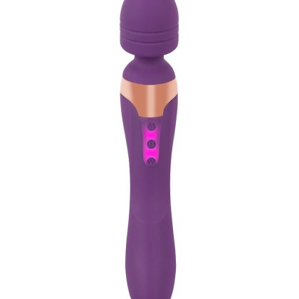 Javida Double Massager: Wand- und G-Punkt-Vibrator, lila Javida Double Massager: Wand- und G-Punkt-Vibrator, lila
