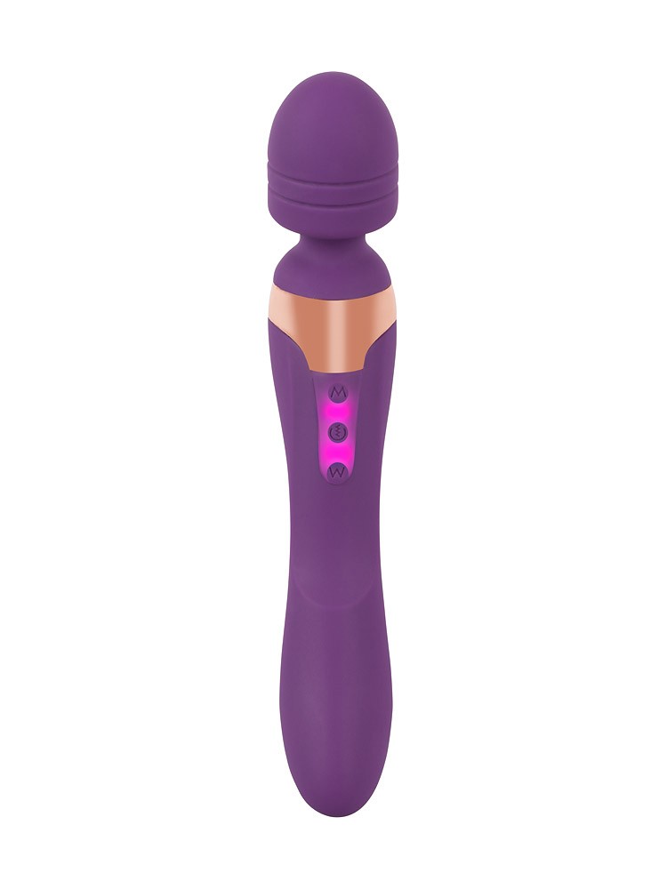 Javida Double Massager: Wand- und G-Punkt-Vibrator, lila