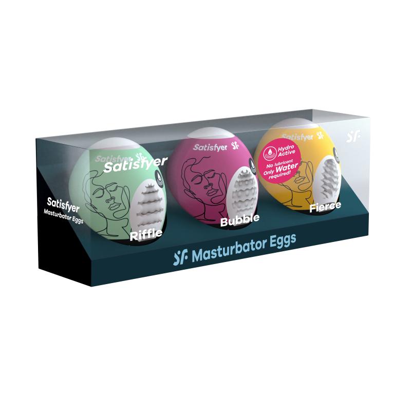 Satisfyer »Riffle, Bubble & Fierce« Egg-Masturbator