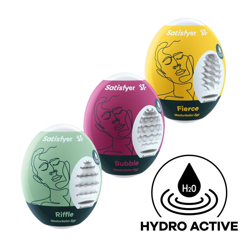 Satisfyer »Riffle, Bubble & Fierce« Egg-Masturbator