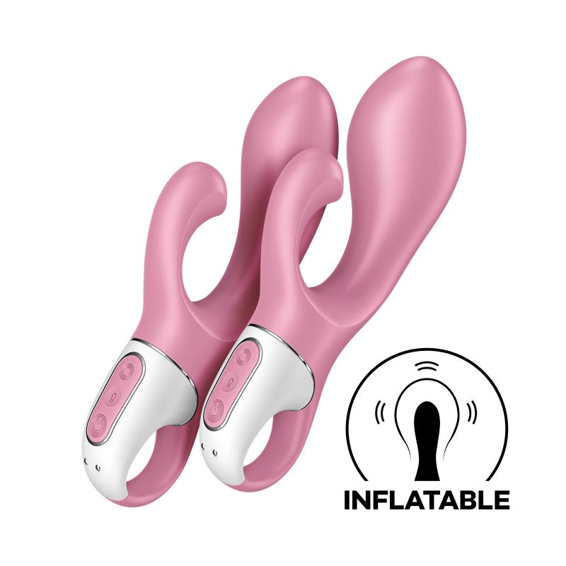 Satisfyer Air Pump Bunny 2 Aufblasbarer Vibrator - Hellrot