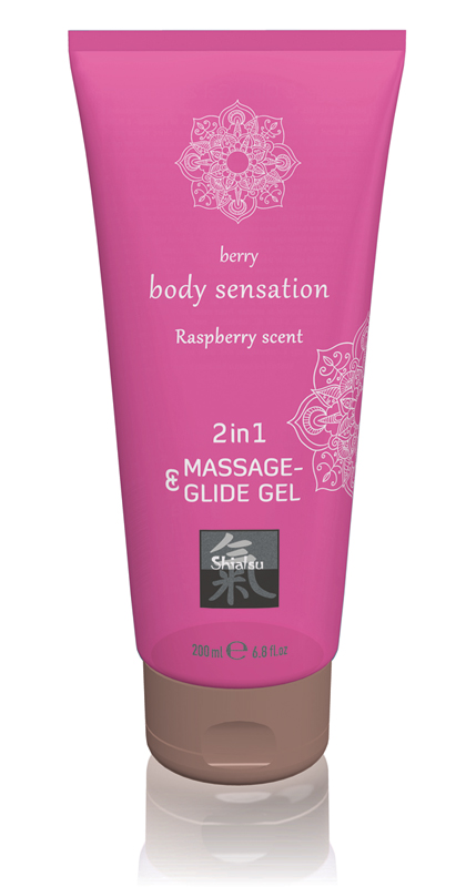 Shiatsu »Himbeere« 2 in 1 Massage- und Gleitgel 200ml