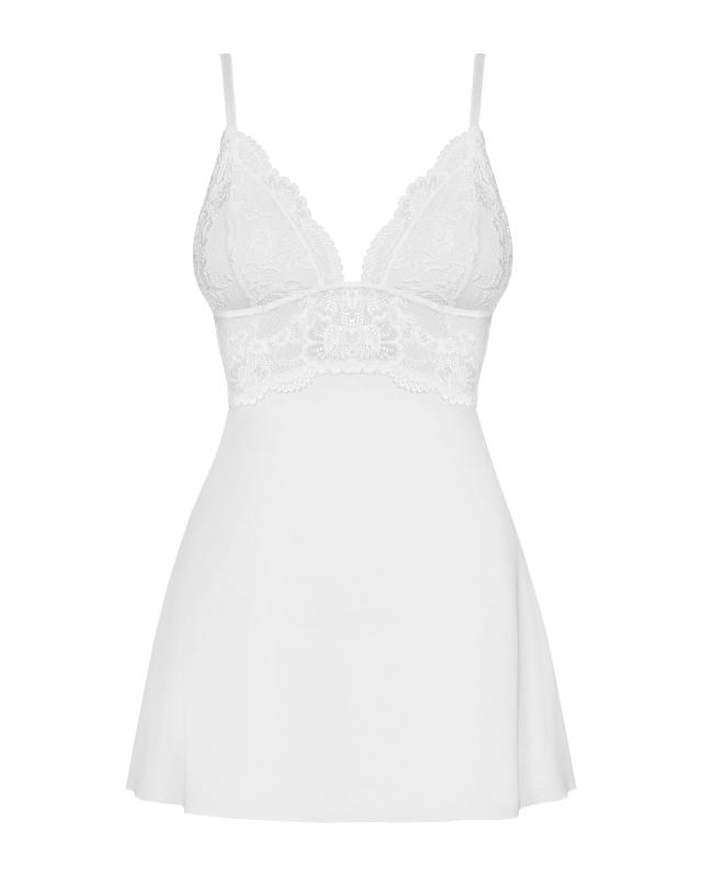 Babydoll Set Mit Spitze - Weiß