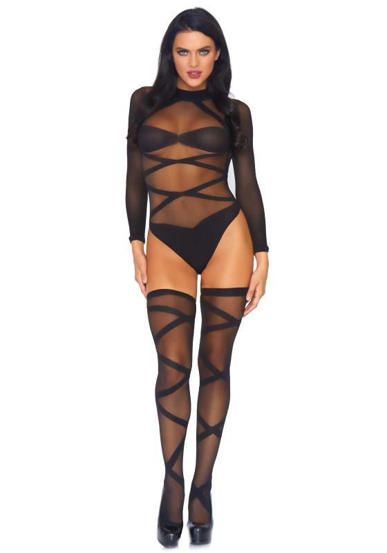 Leg Avenue »Truth Or Dare« Body & Strümpfe Set