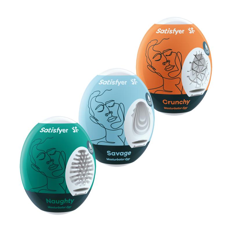 Satisfyer »Naughty, Savage & Crunchy« Egg-Masturbator