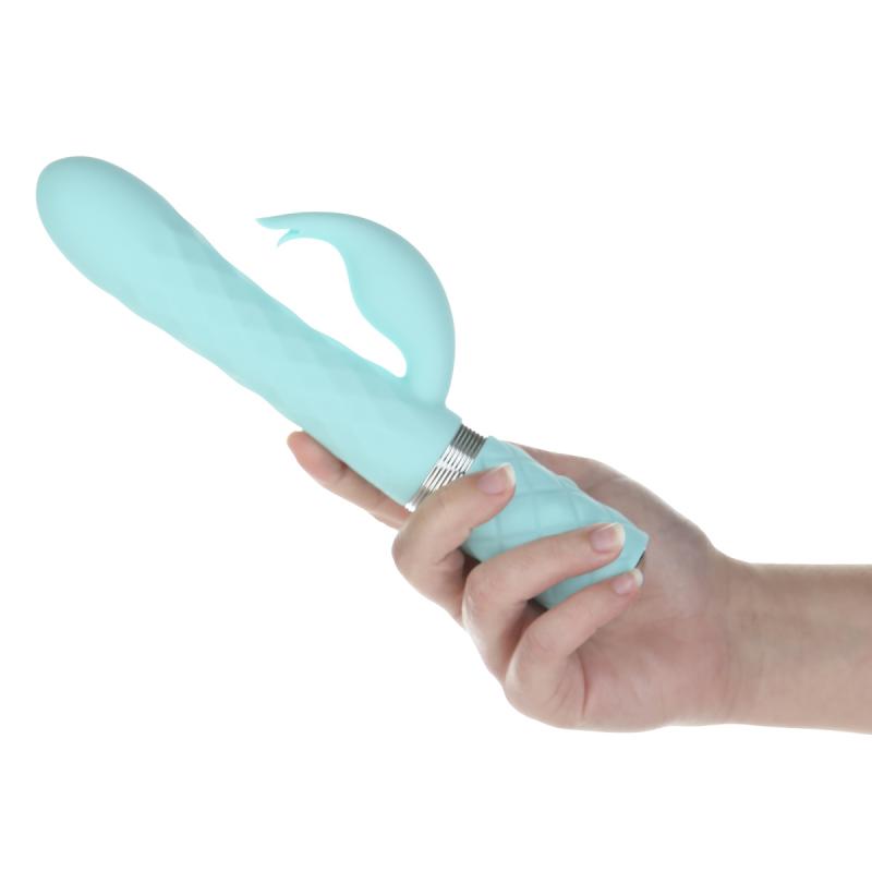 Pillow Talk - Lively Rotierender Tarzan-Vibrator - Blaugrün