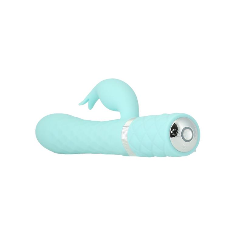 Pillow Talk - Lively Rotierender Tarzan-Vibrator - Blaugrün