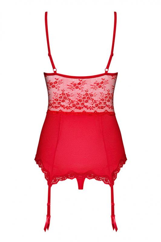 Obsessive - Strawberry Love Korsett - Rot
