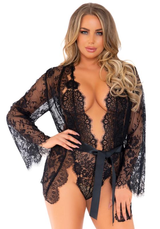 Leg Avenue »Cosmeta« Body & Kimono Set
