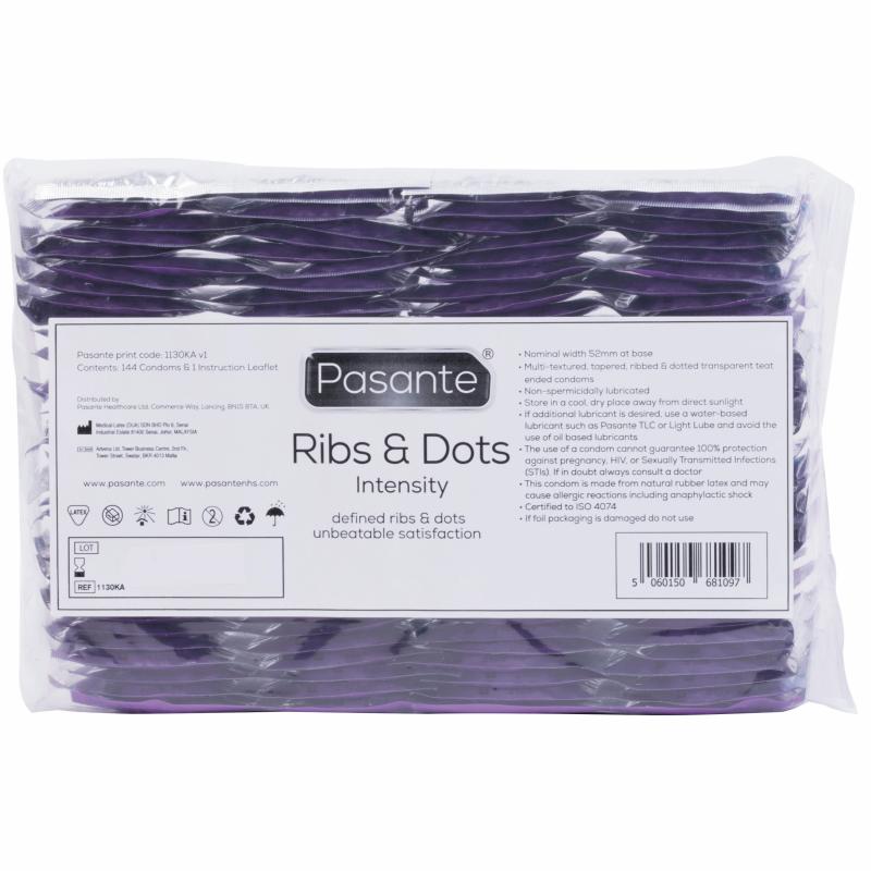 Pasante Ribs & Dots Intensity Kondome 144 Stück
